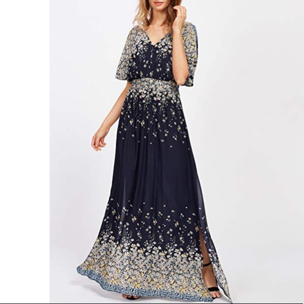 ✨Coventavenue✨ Slit Sleeve Maxi Dress